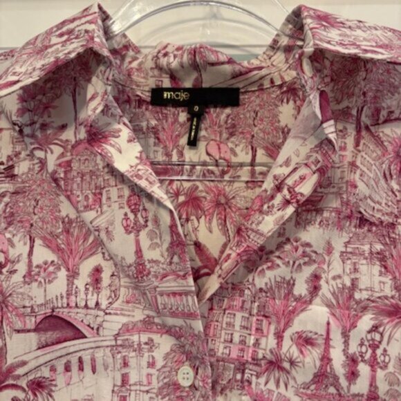 Maje Button Down Top - Picture 4 of 8